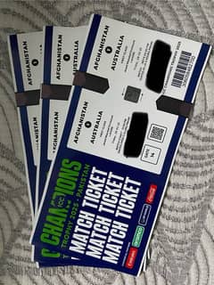 aus vs afganistan match 1st class tickets enclosure javed miandad