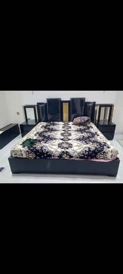 king size double bed with 2 side tablea WhatsApp 0312 0791309