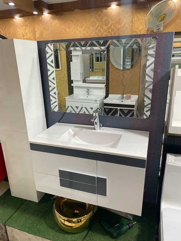 vanity/ marble vanity/ tile vanity/ vanity/corian vanity/ PVC BATHROOM 17