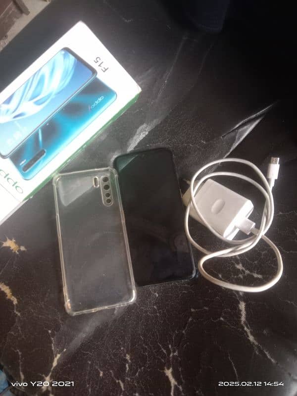 Oppo f15 good condition 10 by 10 8/256gb 5