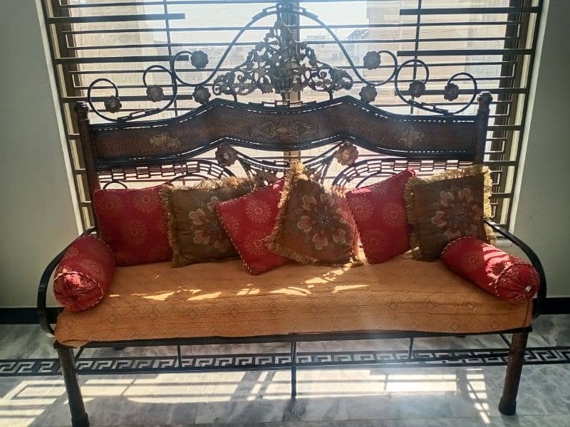 iron sofa set/3seater/2seater/1seater/ with 6 cushions 3