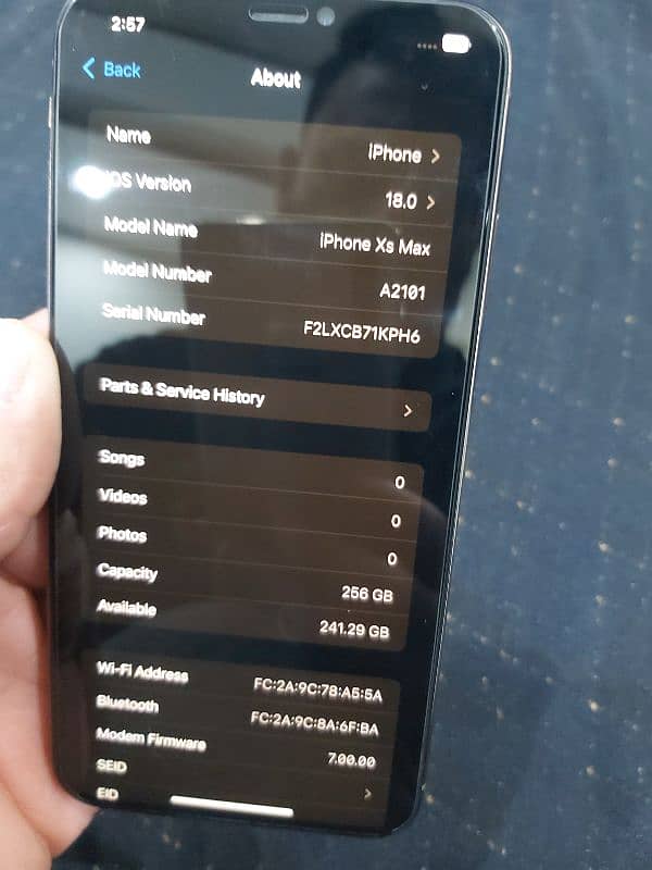 Iphone Xs Max 256gb  non pta 5