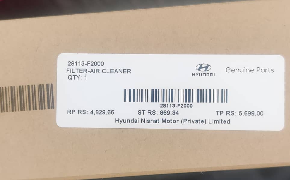 Elantra 2023 Filters Available 3