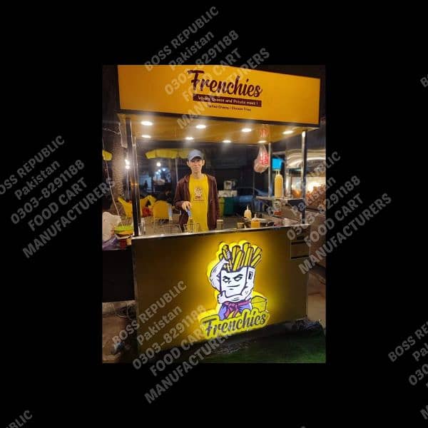 fries burger fastfood soda limca food cart counter kiosk stall cabin 15