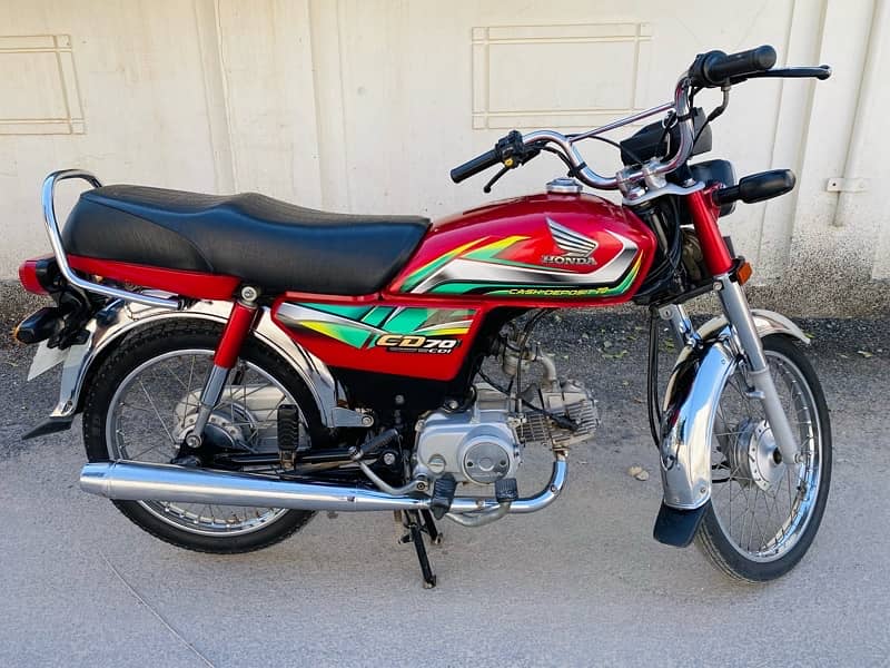 Honda Cd 70 2022 Model Golden Number 1