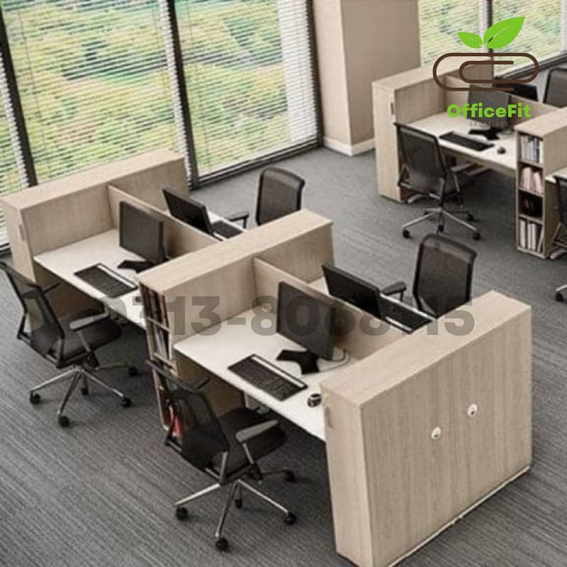 K Shape Office tables | Executive Table | Computer Table | Work Table 6