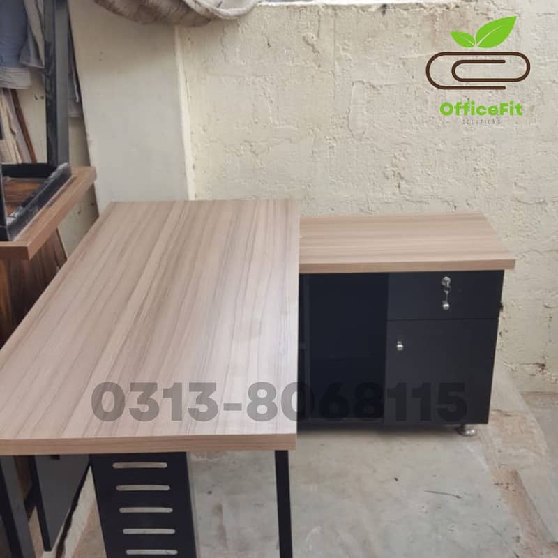 K Shape Office tables | Executive Table | Computer Table | Work Table 16