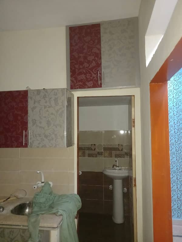 New Flat (1st F)Available for Sale(32Lacs ) at Liaquatabad No 4 Amjad Sabri wali Gali American Kitchen. 5