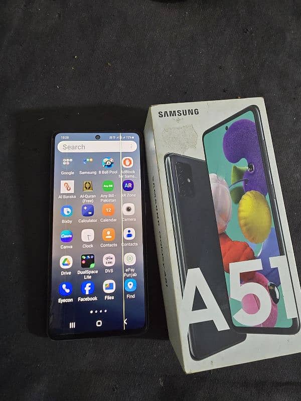 Samsung a51 6/128 official pta approved dual sim with box 6