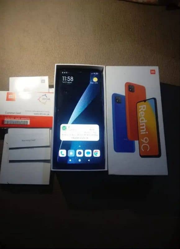 redmi 9c (3gb  64gb) with box 1