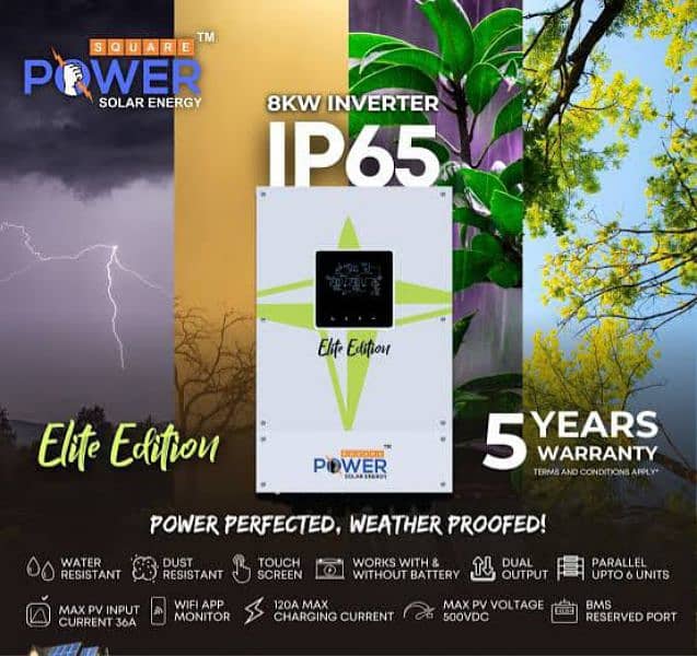 PowerSquare Hybrid Inverter 3kw, 4kw, 6kw, 8kw, 11kw ip21, ip65 0