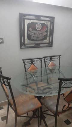 dinning table with 6 chairs