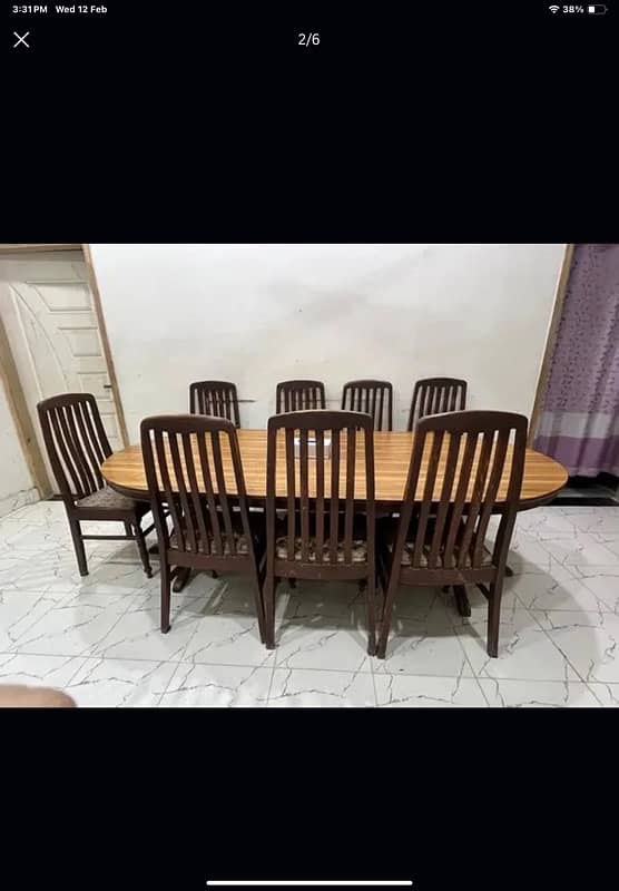 Dining Table with 8 chairs 2