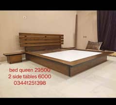 double bed/single bed/Queen Bed set/side tables/bed dressing table