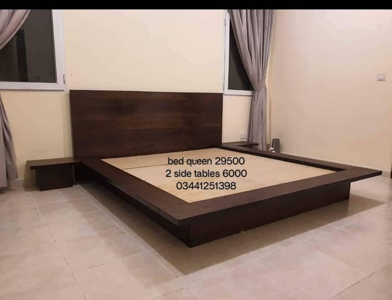 double bed/single bed/Queen Bed set/side tables/bed dressing table 16