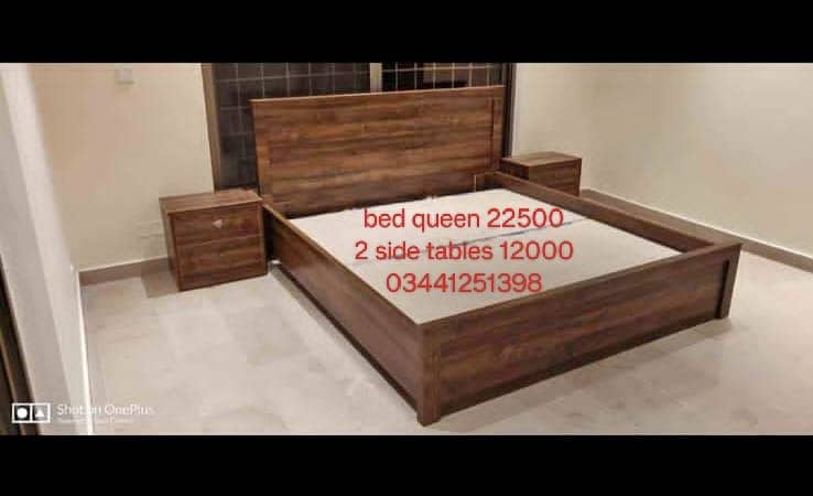 double bed/single bed/Queen Bed set/side tables/bed dressing table 1