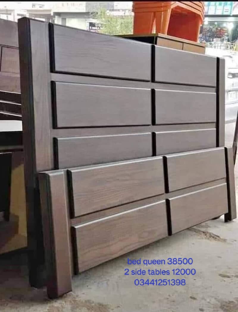 double bed/single bed/Queen Bed set/side tables/bed dressing table 2
