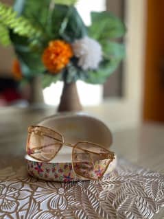 self print pink shade trendy glasses