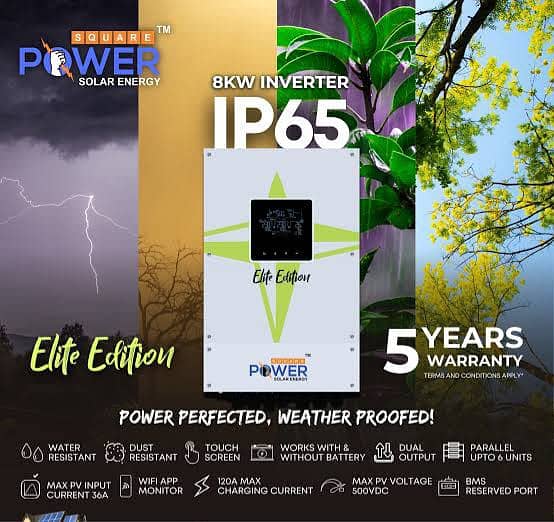 PowerSquare Hybrid Inverter 3kw, 4kw, 6kw, 8kw, 11kw ip21, ip65 2