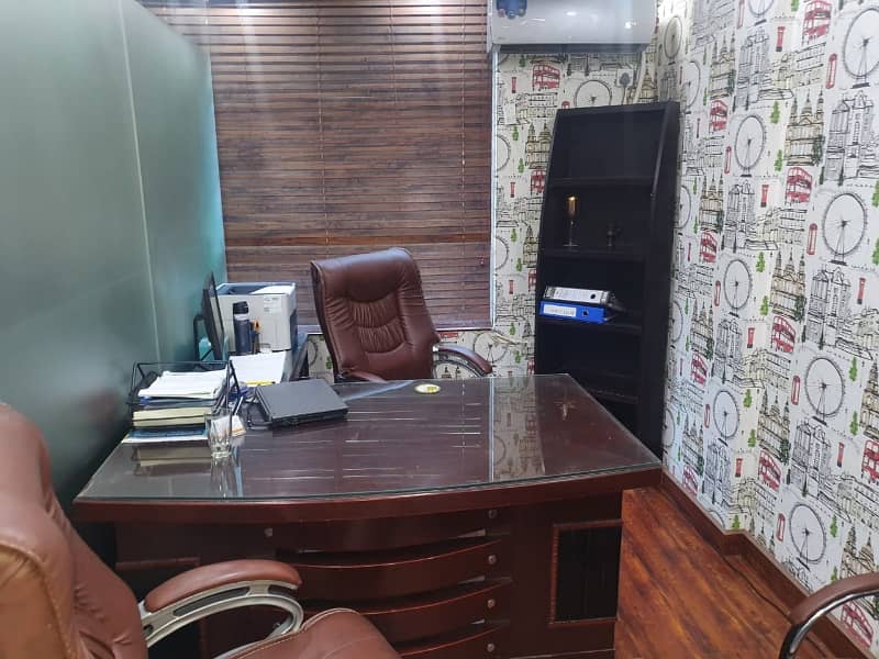 NEAR 26 STREET VIP LAVISH FURNISHED OFFICE FOR RENT 2 EXCITEVE CHAMBER 6 PERSON WORK STATION WITH AC LCD RENT ALMOST FINAL NOTE 1 MONTH COMMISSION RENT SERVICE CHARGES MUST 15