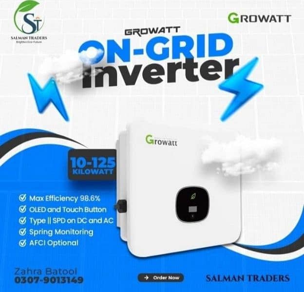 Growatt official local warranty with best prices 0