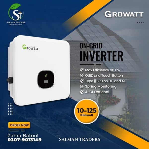 Growatt official local warranty with best prices 2