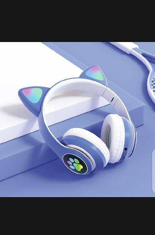 Wireless Cat Ear Headphones 0