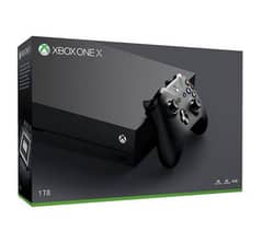 XBOX ONE X 1 TB SLIGHTLY USED WITH BOX