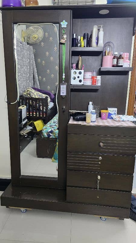 King Size Bed Set for Sale – Includes Dressing Table & Side 0