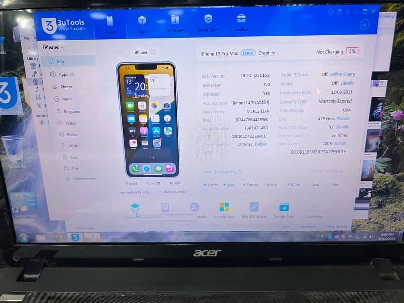 IPhone 13 Pro Max JV Non PTA 100% bh 4