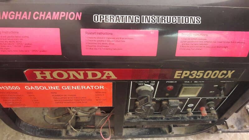 Honda Generator 3.5kw for sale 0