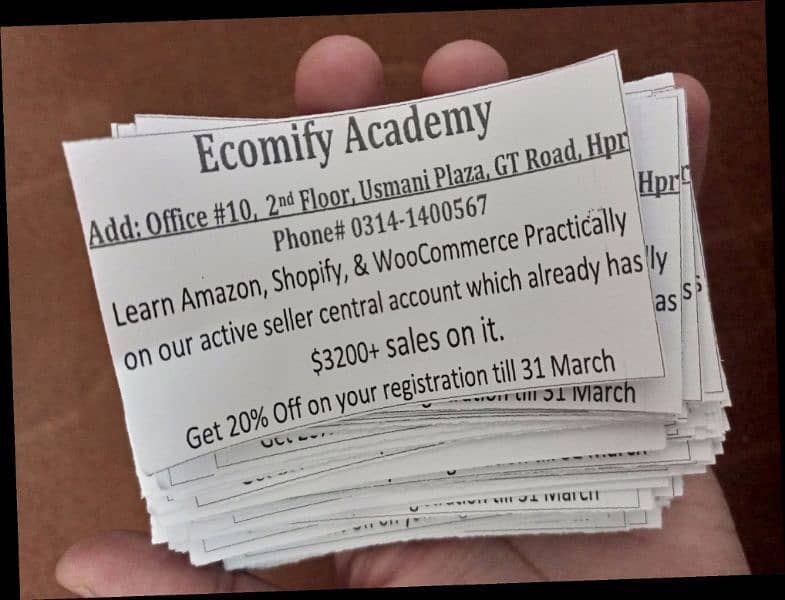 Learn Amazon, Shopify & Woocommerce Practically with us at Haripur 0