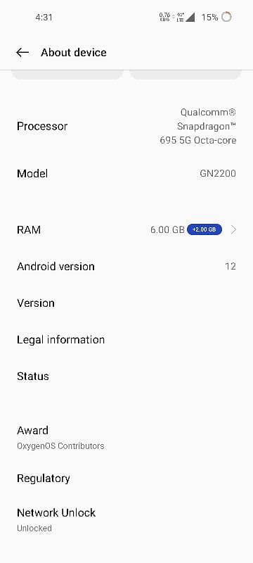 OnePlus N20 5G PTA Approved Single Sim 4