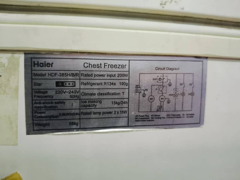 HAier D freezer doubel door(0306=4462/443) lushset 10