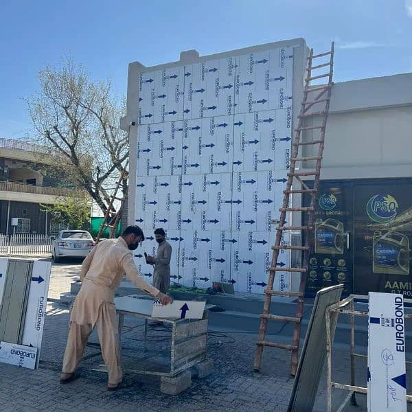 Cladding Alucobond sheets signage installation all over pakistan 2