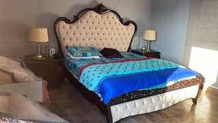 National Furniture’s King Bed Set with a dresser