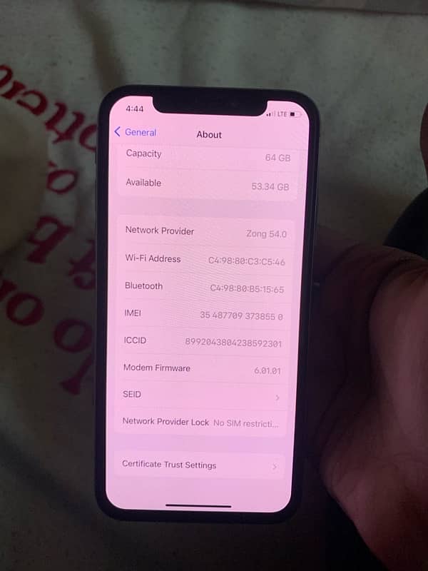 Iphone X FU Sim Glitch 5