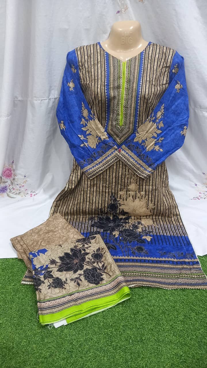 3 piece stitched printed lawn collection 3