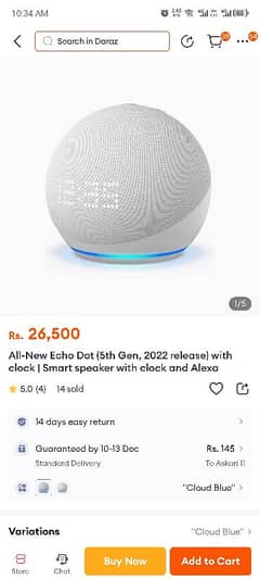 echo dot  Alexa brand new only in 24000