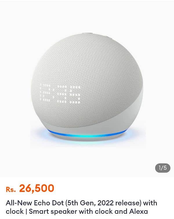echo dot  Alexa brand new only in 24000 1