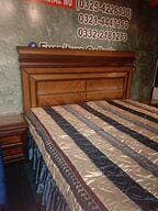 bed set - double bed - bed dressing side table - wooden bed set 7