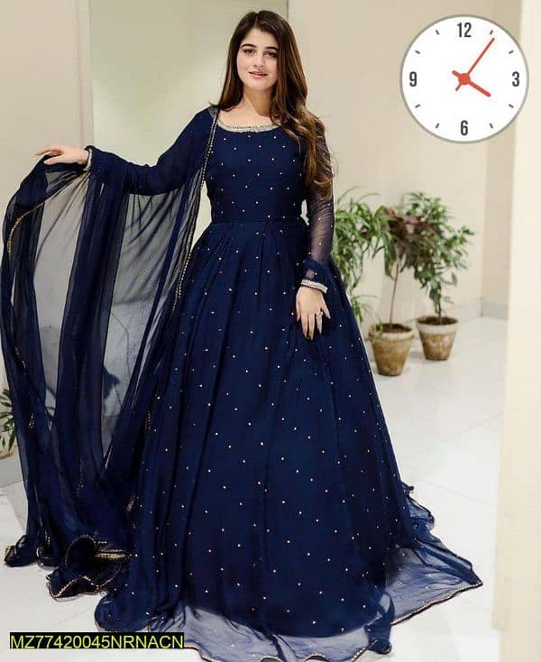 3 PCS WOMEN'S STITCHED CHIFFON EMBROIDERED SUIT 0