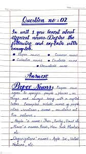 hand writing assignment work 2