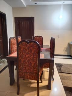 Dining Table - Wooden Dining Table - 6 Chairs Dining