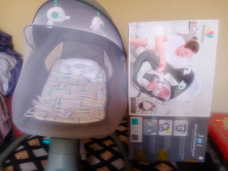 Kids Swing | Baby Swing | Mastela Bassinet | Baby Jhoola for sale 3