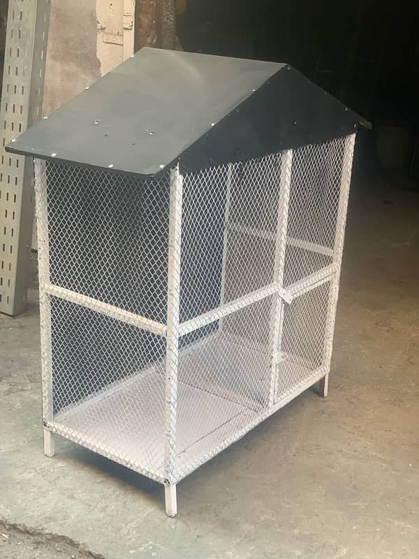 full iron cage for hens & birds 0