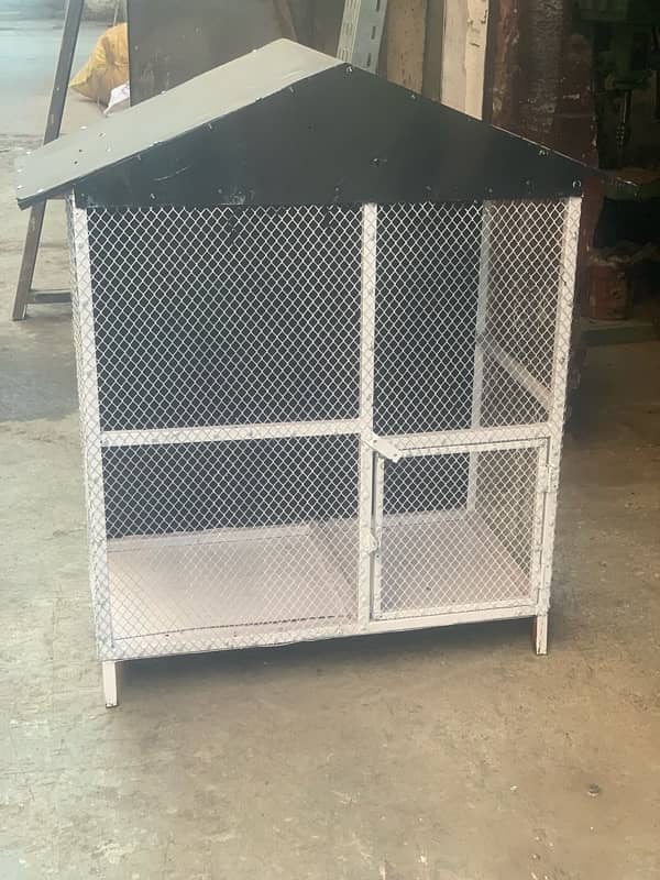 full iron cage for hens & birds 1