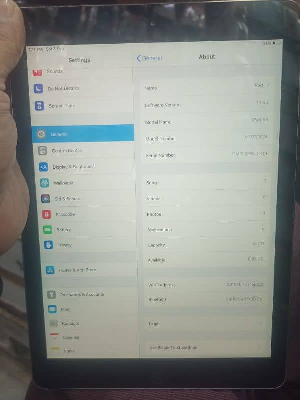 iPad Air 16gb 3