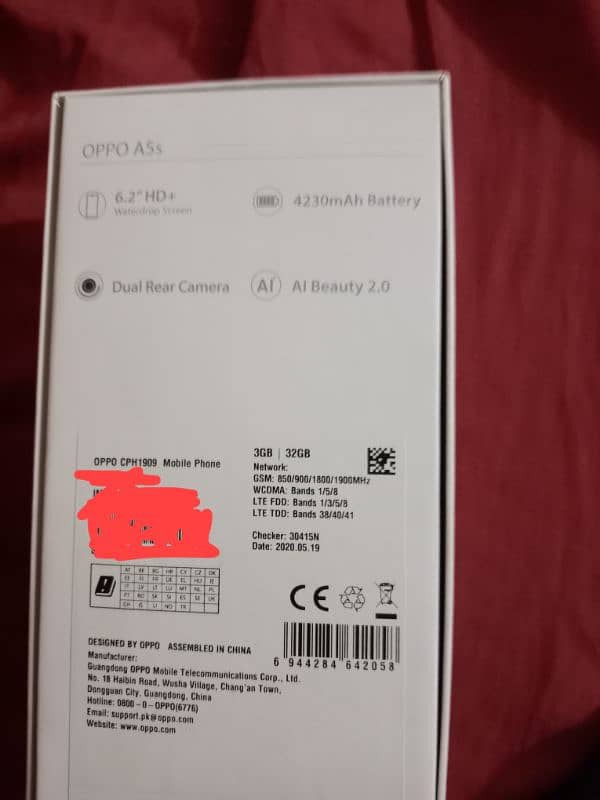 oppo A5s used phone with box 3,32 GB 9