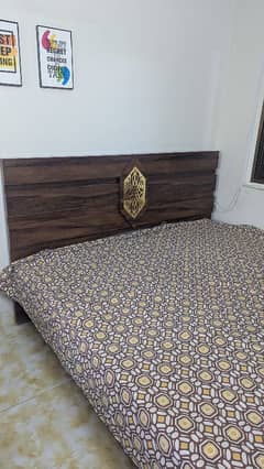 Wooden King Bed (Used for 15 days only)